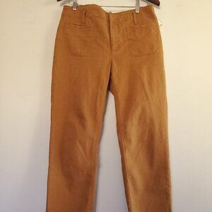 LOFT mustard straight leg jeans